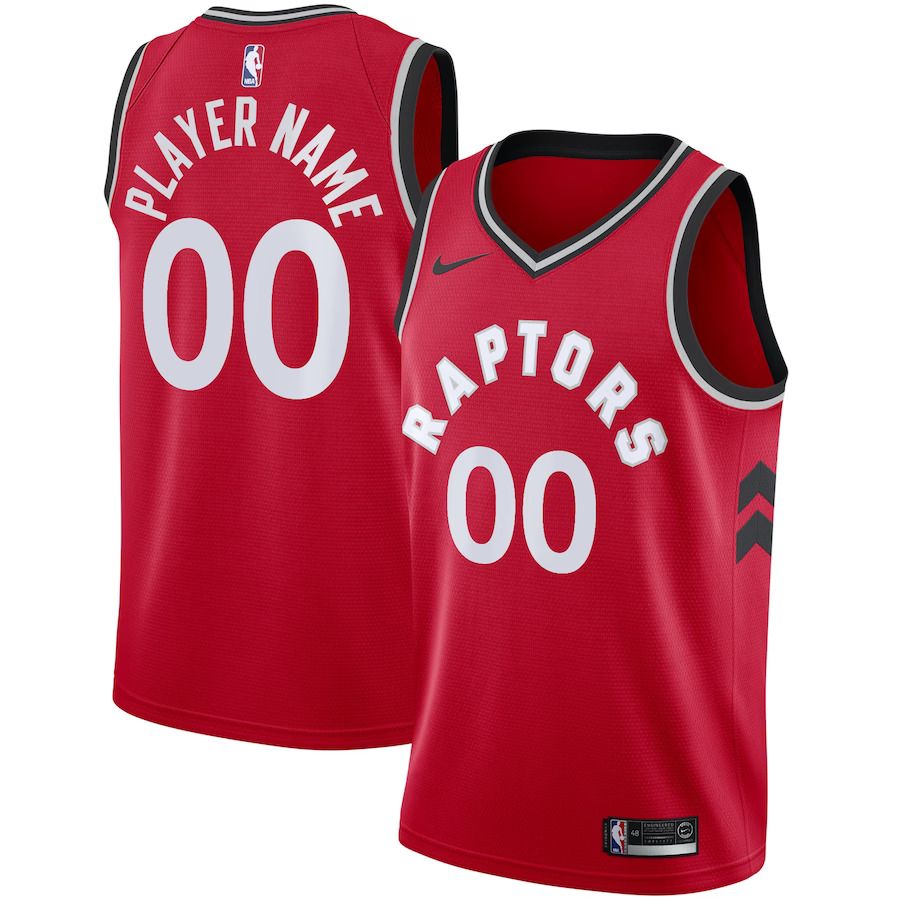 Men Toronto Raptors Nike Red Swingman Custom NBA Jersey